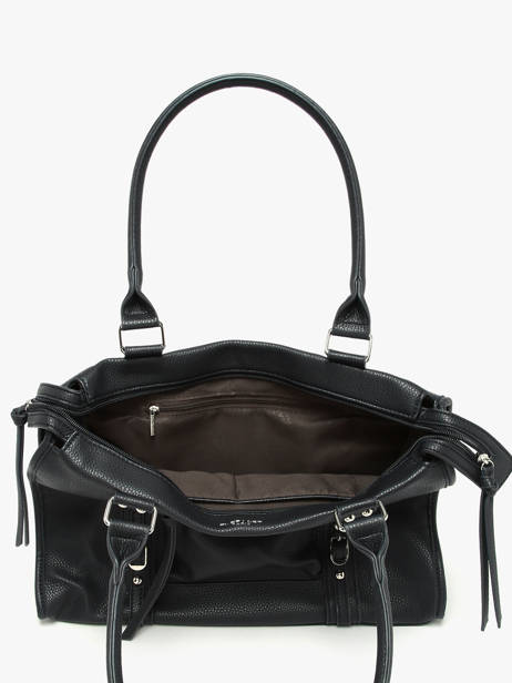 A4 Size Shoulder Bag Grained Miniprix Black grained F8533 other view 1