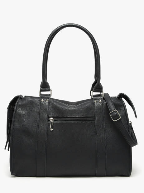 A4 Size Shoulder Bag Grained Miniprix Black grained F8533 other view 2