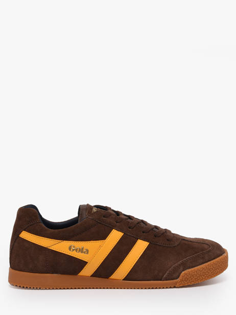 Sneakers Harrier In Leather Gola Brown men CMA192