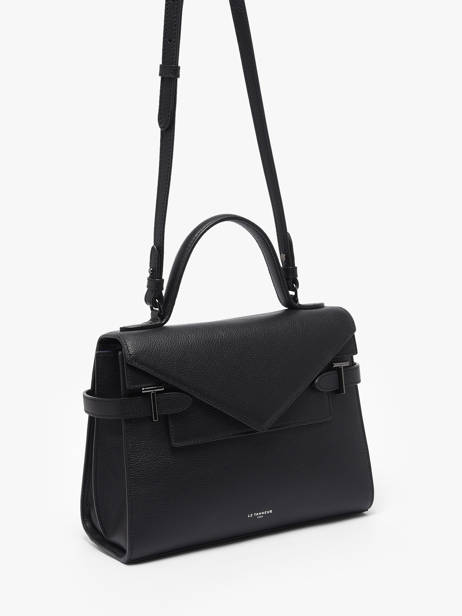 Medium Grained Leather Emilie Shoulder Bag Le tanneur Black emily TEMI1014 other view 2