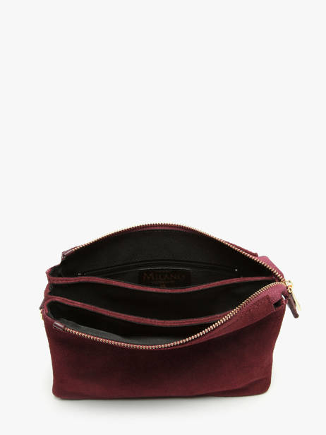 Sac Bandoulière Velvet Caviar Milano Rouge velvet caviar VC24117 vue secondaire 3