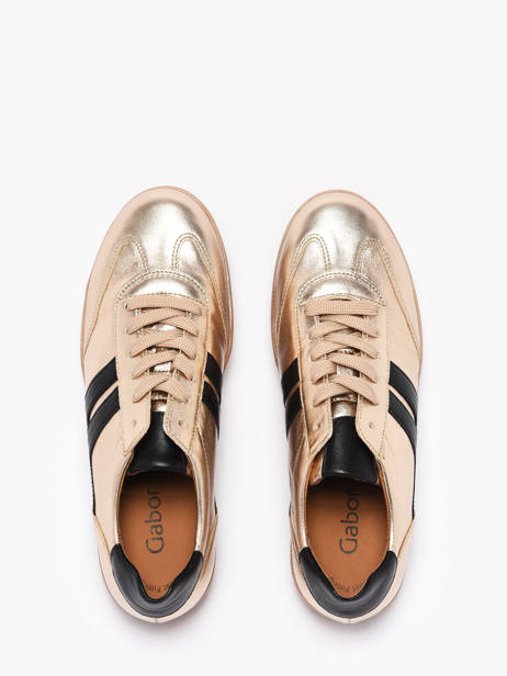 Sneakers In Leather Gabor Gold women 62 other view 3