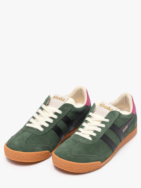 Sneakers Elan In Leather Gola Green women CLB538 other view 1