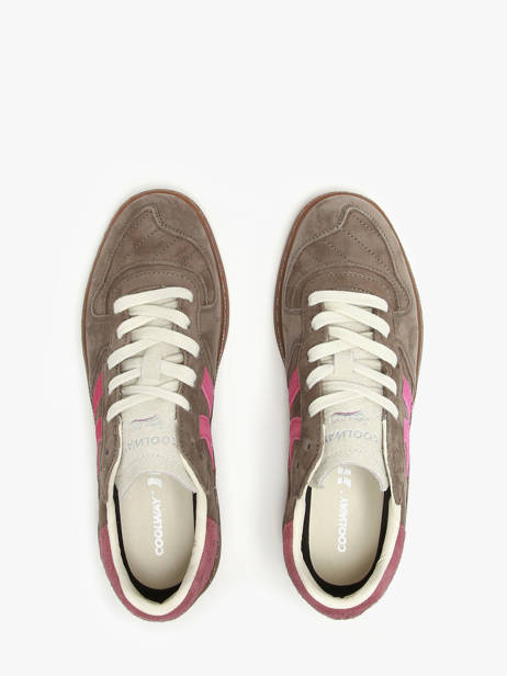 Sneakers Goal In Leather Coolway Brown men 8623594 other view 3