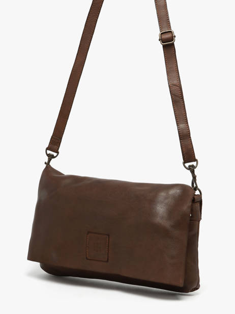 Sac Bandoulière Heritage Cuir Biba Marron heritage BT5 vue secondaire 2