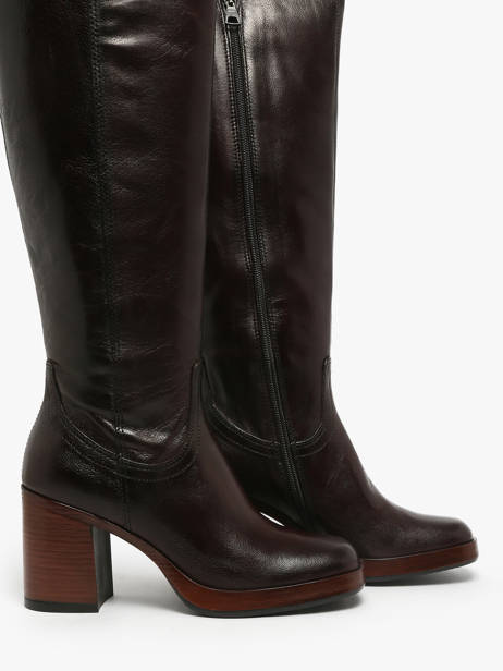 Bottes à Talon En Cuir Mjus Marron women P96331 vue secondaire 3