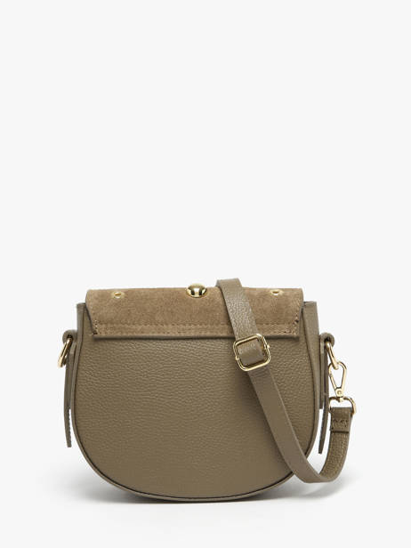 Shoulder Bag Velvet Studs Milano Brown velvet studs VS25093 other view 4