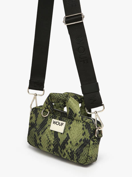 Shoulder Bag Cobra Recycled Polyester Wouf Green cobra BM250019 other view 1