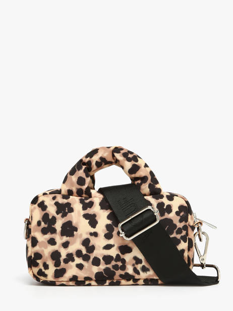 Shoulder Bag Feline Recycled Polyester Wouf Brown feline BM250020 other view 3