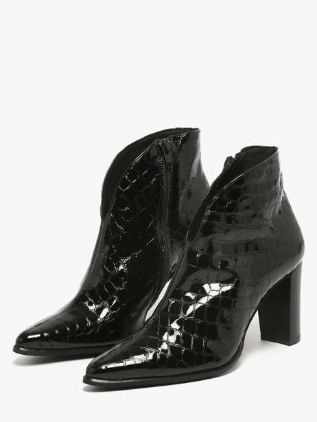 Heeled Formal Shoes In Leather Myma Black women 85009 other view 1