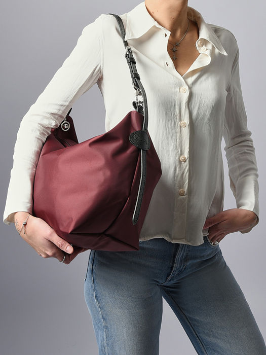 Longchamp Besace longchamp toile Besaces Violet