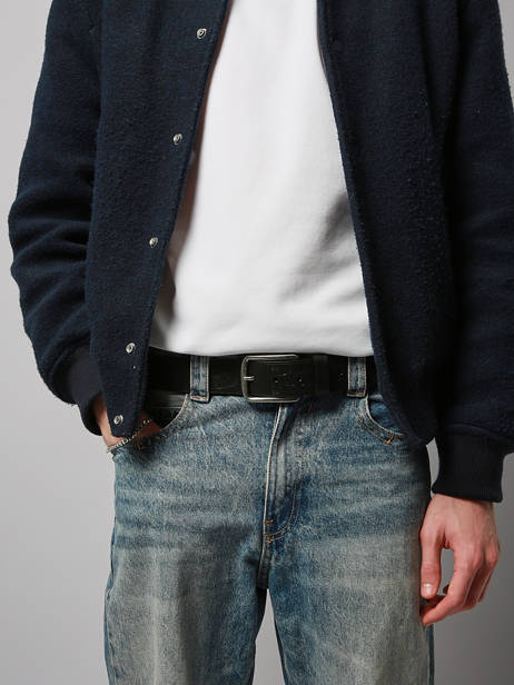 Adjustable Men's Belt Von dutch Black belt ACIDE other view 1