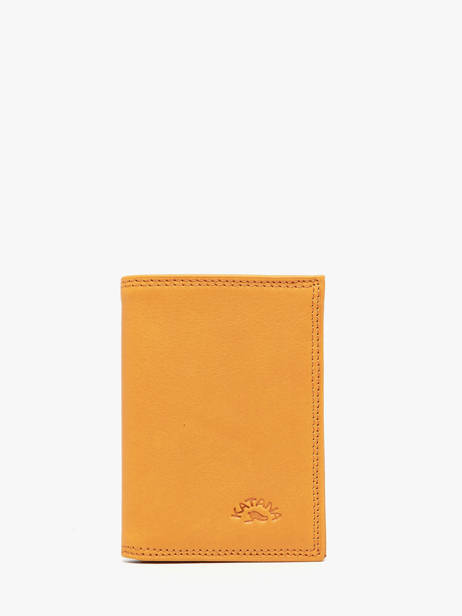 Card Holder Marina Leather Katana Yellow marina 753038