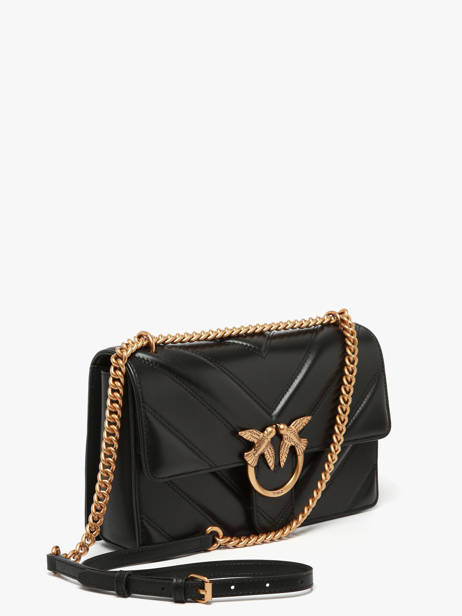 Shoulder Bag Love Bag Icon Leather Pinko Black love bag icon 4549A2OS other view 1