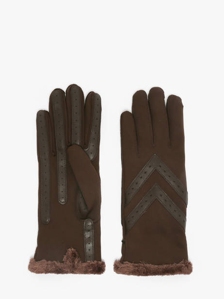 Gloves Isotoner Brown women gloves 85304