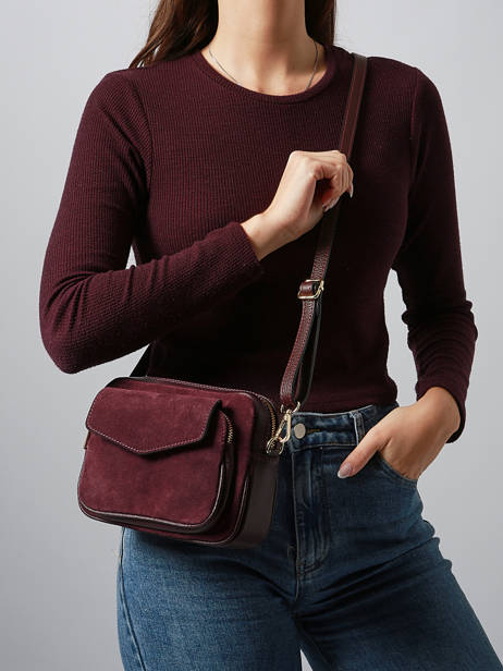 Shoulder Bag Velvet Caviar Leather Milano Red velvet caviar VC25067 other view 1