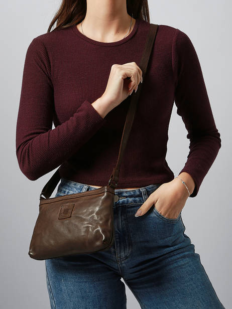 Sac Bandoulière Heritage Biba Marron heritage BT37 vue secondaire 1