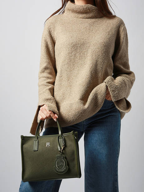 Satchel Th City Tommy hilfiger Green th city AW17852 other view 1