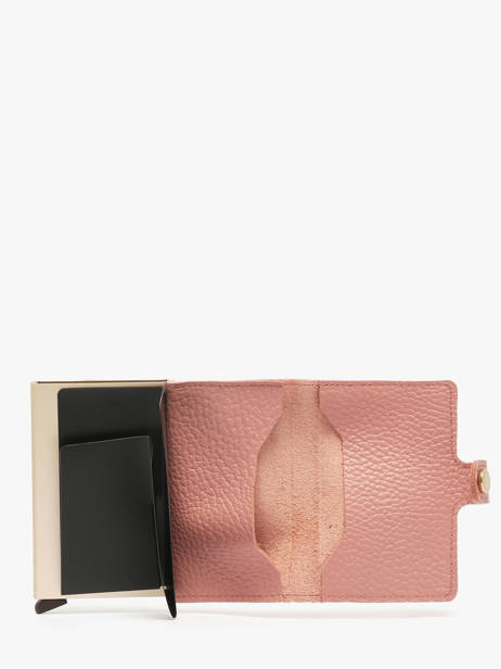 Card Holder Leather Secrid Pink pebble MPE other view 1