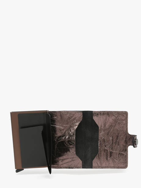 Porte-cartes Mini Wallet Crunch Cuir Secrid Marron crunch MCR vue secondaire 1