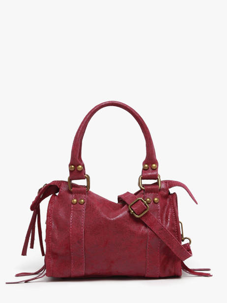 Satchel Spazzolato Leather Milano Red spazzolato SP24093 other view 3
