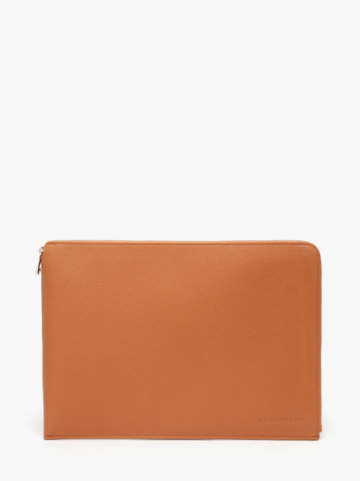 Longchamp Le foulonné Etui passeport Marron