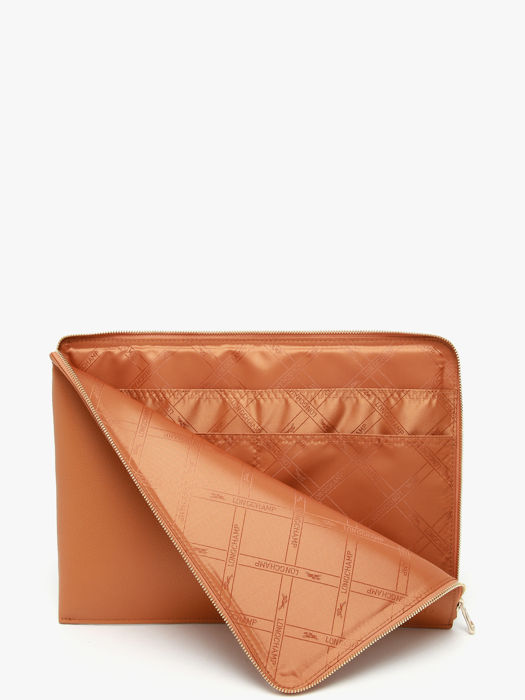 Longchamp Le foulonné Etui passeport Marron