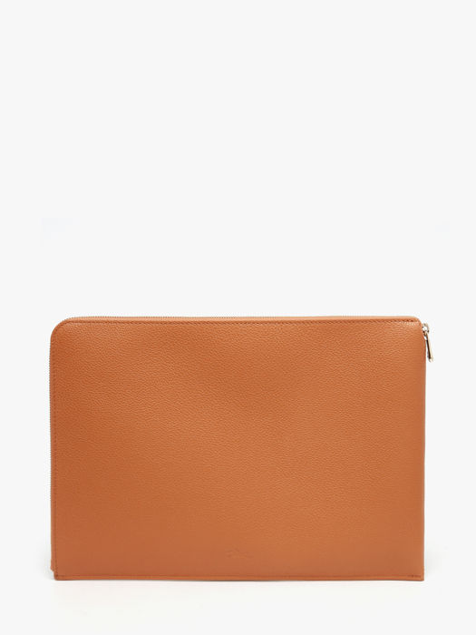 Longchamp Le foulonné Etui passeport Marron