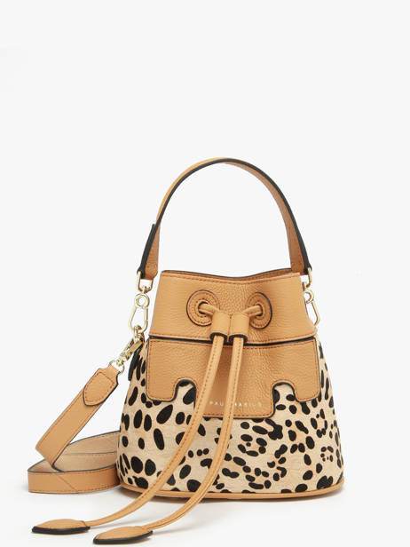 Leather Xs Capucine Leopard Crossbody Bag Paul marius Beige leopard CAPUXLEO
