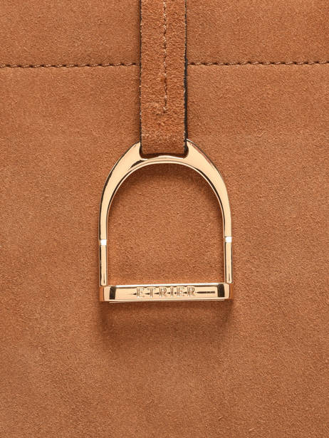 Shoulder Bag Altesse Suede Leather Etrier Brown altesse suede EASU088S other view 5