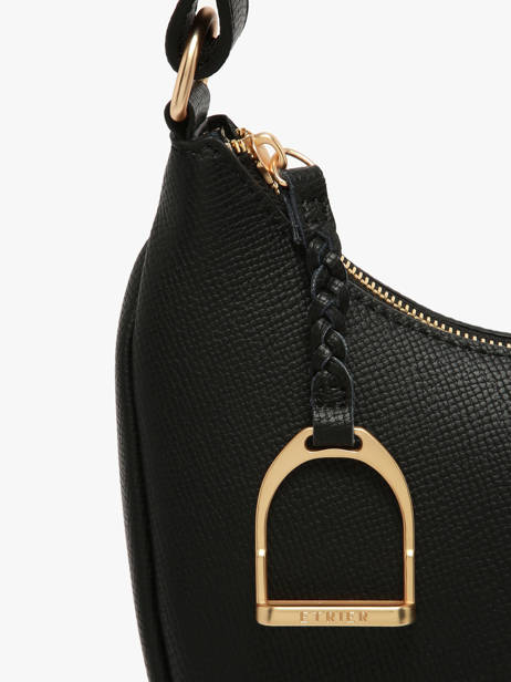 Shoulder Bag Torsade Leather Etrier Black torsade ETOS167M other view 5
