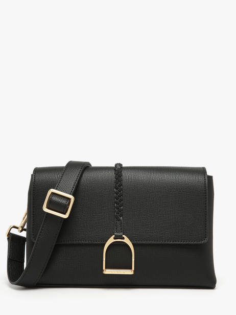 Sac Bandoulière M Torsade Cuir Etrier Noir torsade ETOS169M