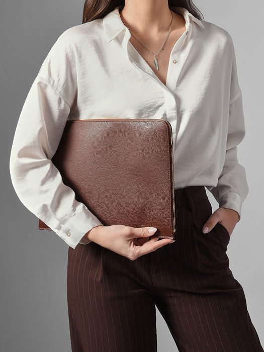 Longchamp Le foulonné Passport cover Brown