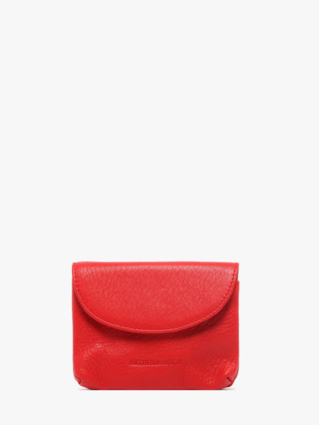 Leather Ange Coin Purse Arthur & aston Red ange 992