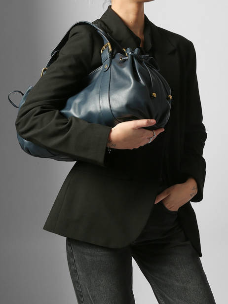 Shoulder Bag Icone Leather Gerard darel Blue icone DZS01410 other view 1