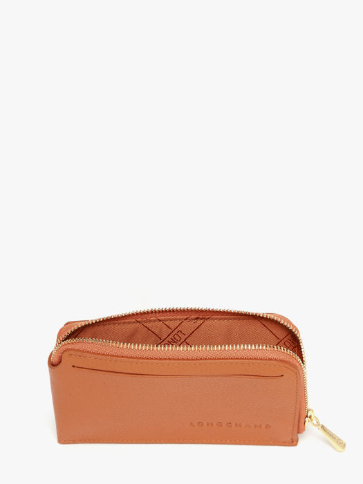 Longchamp Le foulonné Porte billets/cartes Marron
