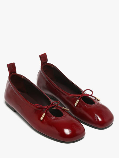Ballerinas In Leather Alohas Red accessoires 10077602 other view 1