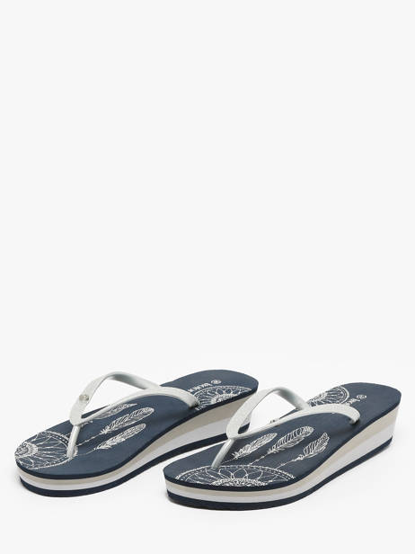 Heeled Flip Flops Isotoner Blue accessoires 94163 other view 1