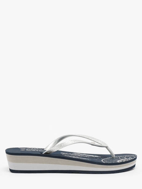 Heeled Flip Flops Isotoner Blue accessoires 94163 other view 3