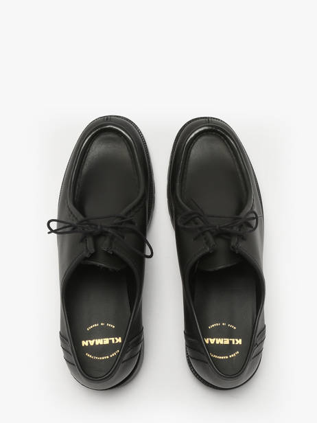 Chaussures Derbies En Cuir Kleman Noir men PADROR vue secondaire 6