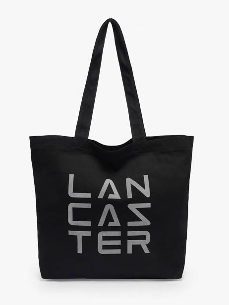 Sac Porté épaule Tote Bag 3 Lines Lancaster Noir tote bag 3 lines 6