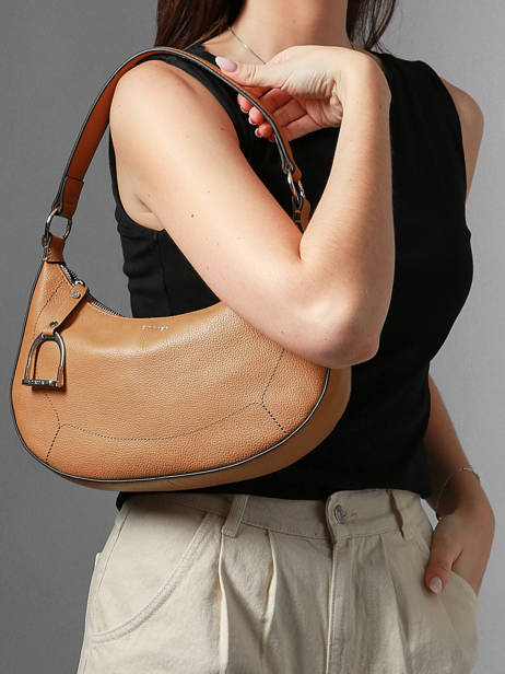 Medium Leather Altesse Shoulder Bag Etrier Yellow altesse EALT017M other view 1