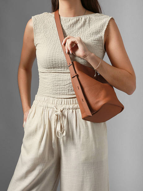 Shoulder Bag Backpack S Cavalier Leather Etrier Brown cavalier ECLR126S other view 1