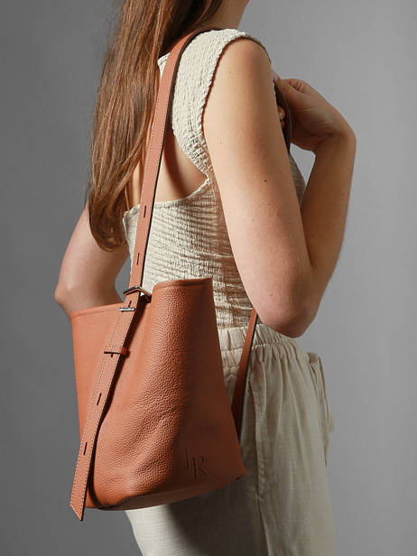 Shoulder Bag Backpack S Cavalier Leather Etrier Brown cavalier ECLR126S other view 2