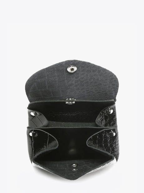 Coin Purse Leather Paul marius Black croco vernis GUSTACRV other view 2