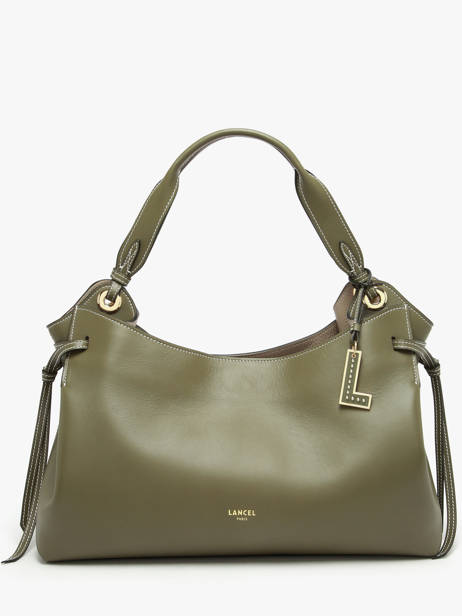 Shoulder Bag Swann Leather Lancel Green swann A13990