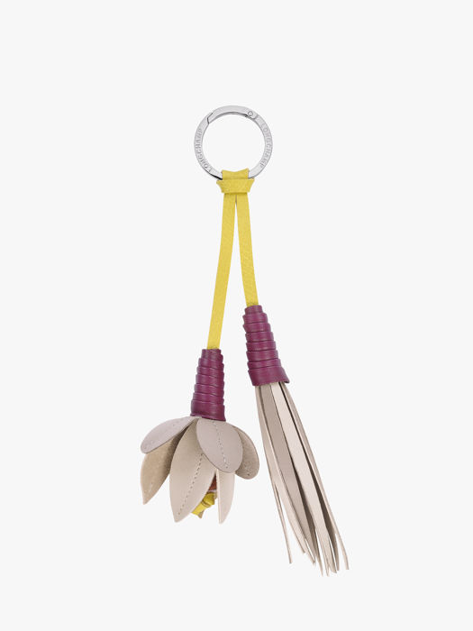 Longchamp Porte-clés grigri fleurs Key rings Multicolor