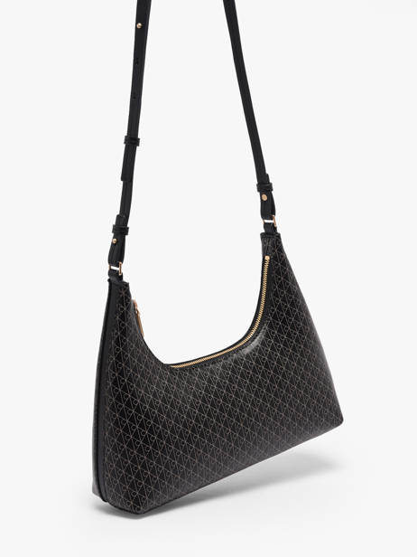 Shoulder Bag Coated Emblem Recycled Polyester Calvin klein jeans Black coated emblem 4F3298G other view 2