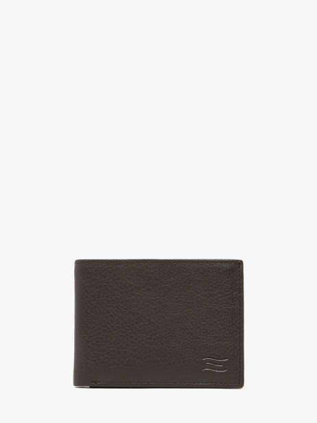 Wallet Leather Crinkles Brown caviar 14074