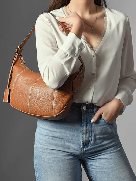 Sac Hobo Zippé M Victoire Cuir Lancel Marron victoire A13993 vue secondaire 1